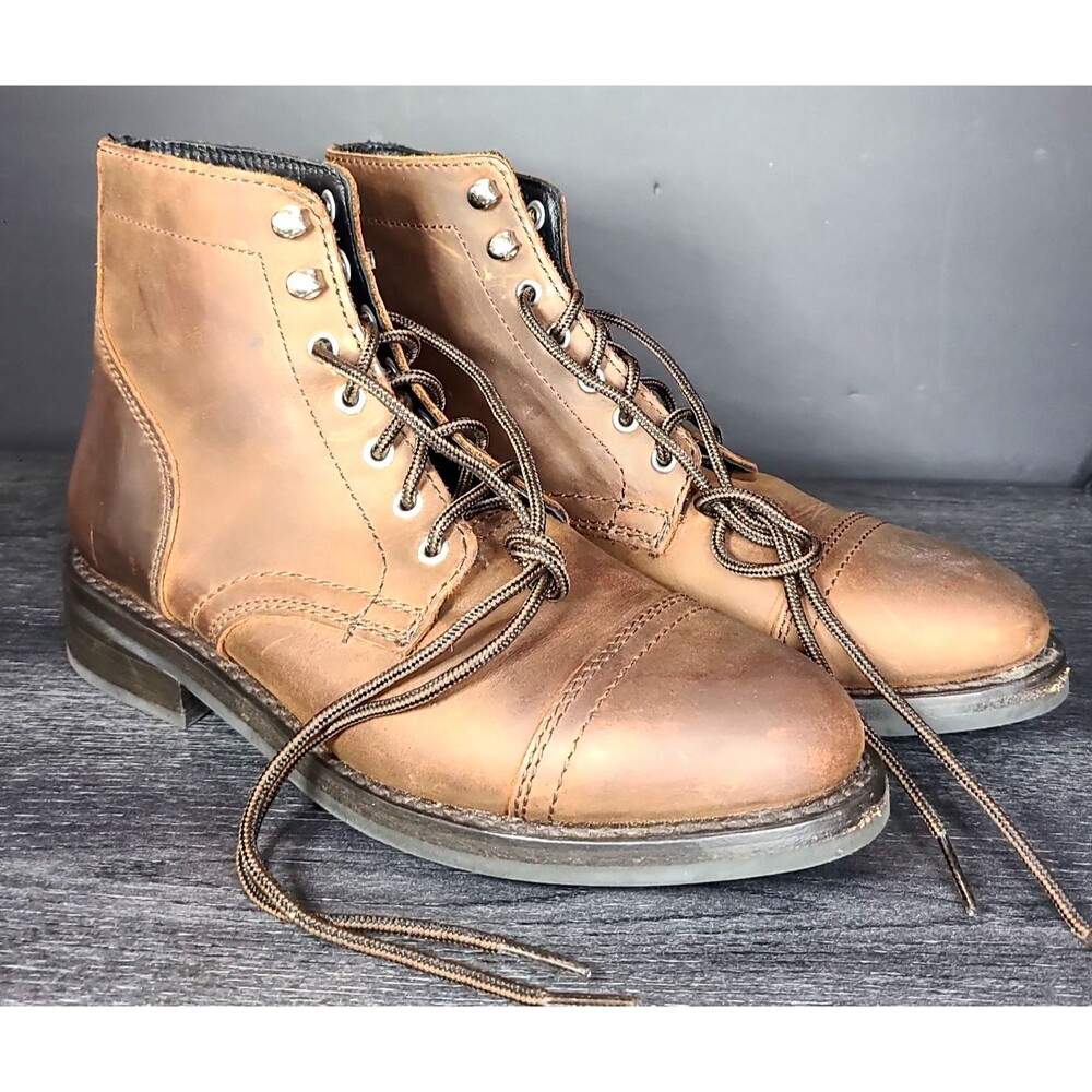 Thursday Everyday Boot Company M Brown Leather Lace Boots – Size 8.5 - Mink Oil